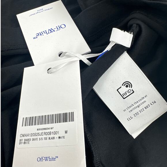 Off-White Men's Black Off Split T-Shirt Size M - Picture 9 of 11